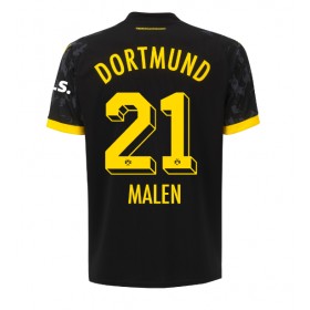 Borussia Dortmund Donyell Malen #21 Borta Kläder 2023-24 Kortärmad